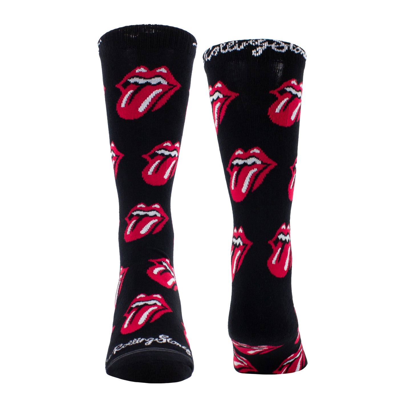 THE ROLLING STONES ALLOVER RED TONGUES CREW, 1 PAIR