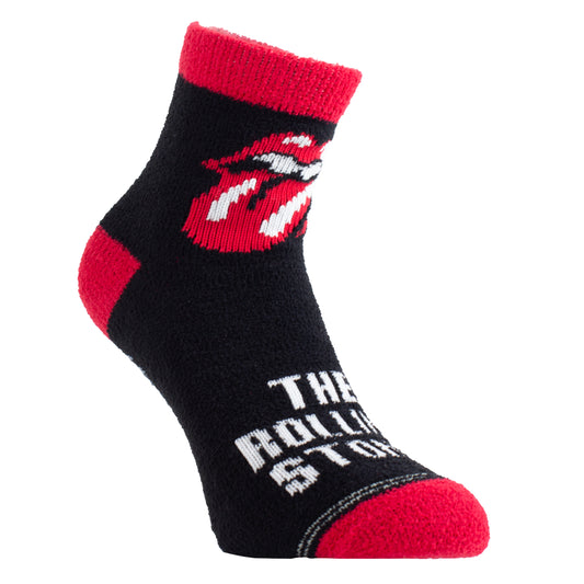 THE ROLLING STONES TONGUE FUZZY NON-SLIP GRIPPERS, WOMEN’S 1 PAIR