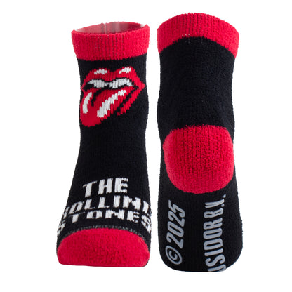 THE ROLLING STONES TONGUE FUZZY NON-SLIP GRIPPERS, WOMEN’S 1 PAIR