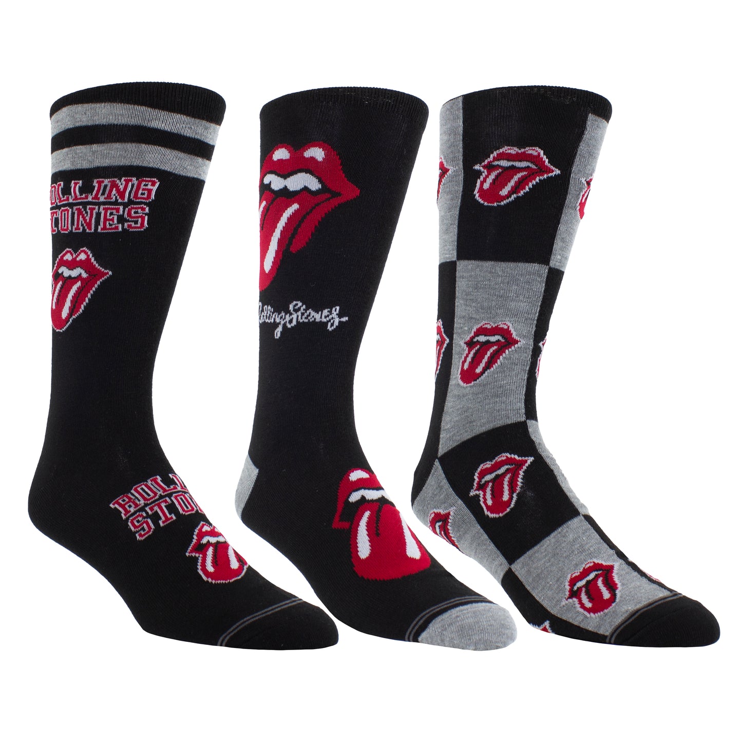 THE ROLLING STONES GUITAR TIN SOCK BOX, 3 PAIR