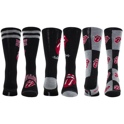 THE ROLLING STONES GUITAR TIN SOCK BOX, 3 PAIR
