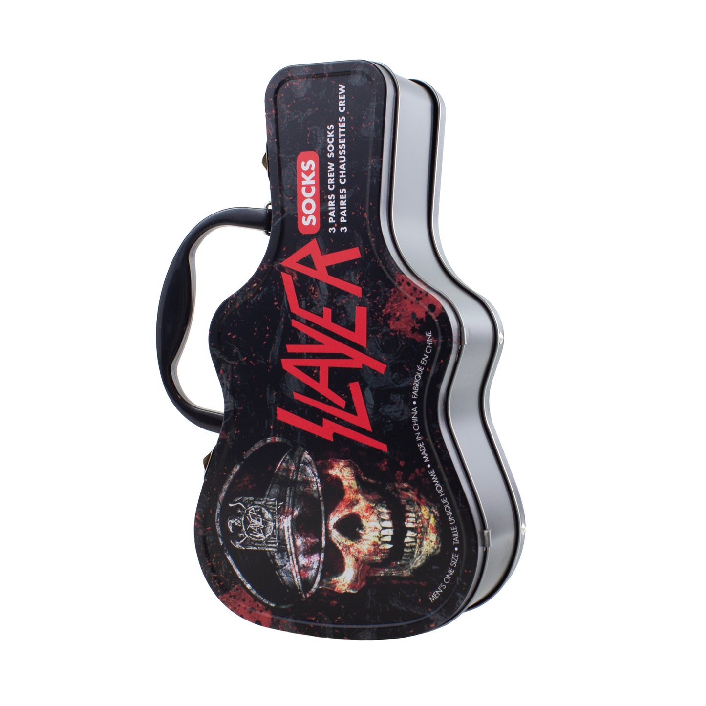 SLAYER GUITAR TIN SOCK BOX, 3 PAIR