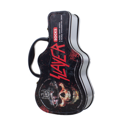 SLAYER GUITAR TIN SOCK BOX, 3 PAIR