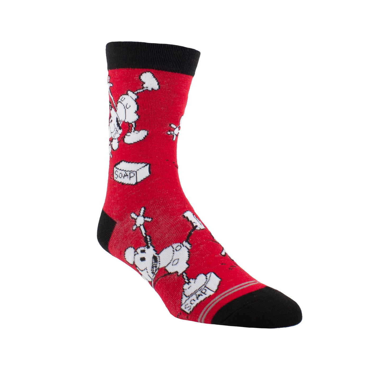 SMITHSONIAN MICKEY RED WOMEN'S CREW, 1 PAIR
