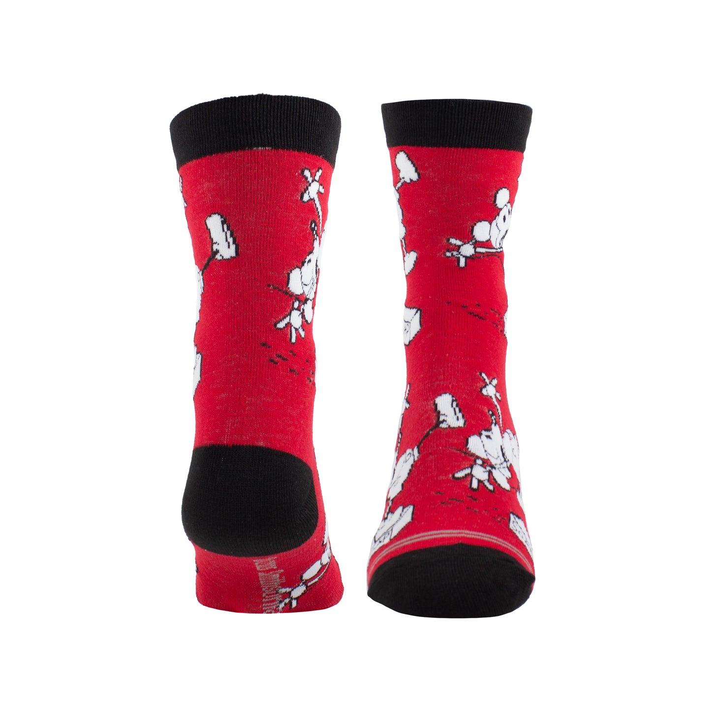 SMITHSONIAN MICKEY RED WOMEN'S CREW, 1 PAIR