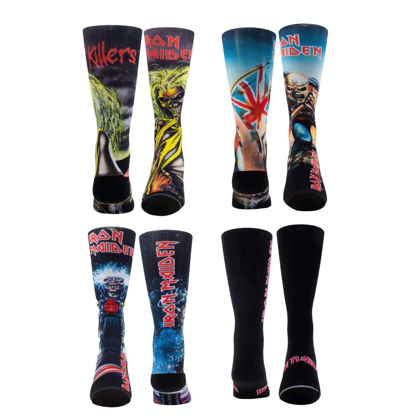 IRON MAIDEN SUPER FAN SOCK BUNDLE, 4PAIRS