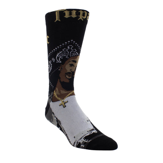 TUPAC BLACK BANDANA CREW, 1 PAIR