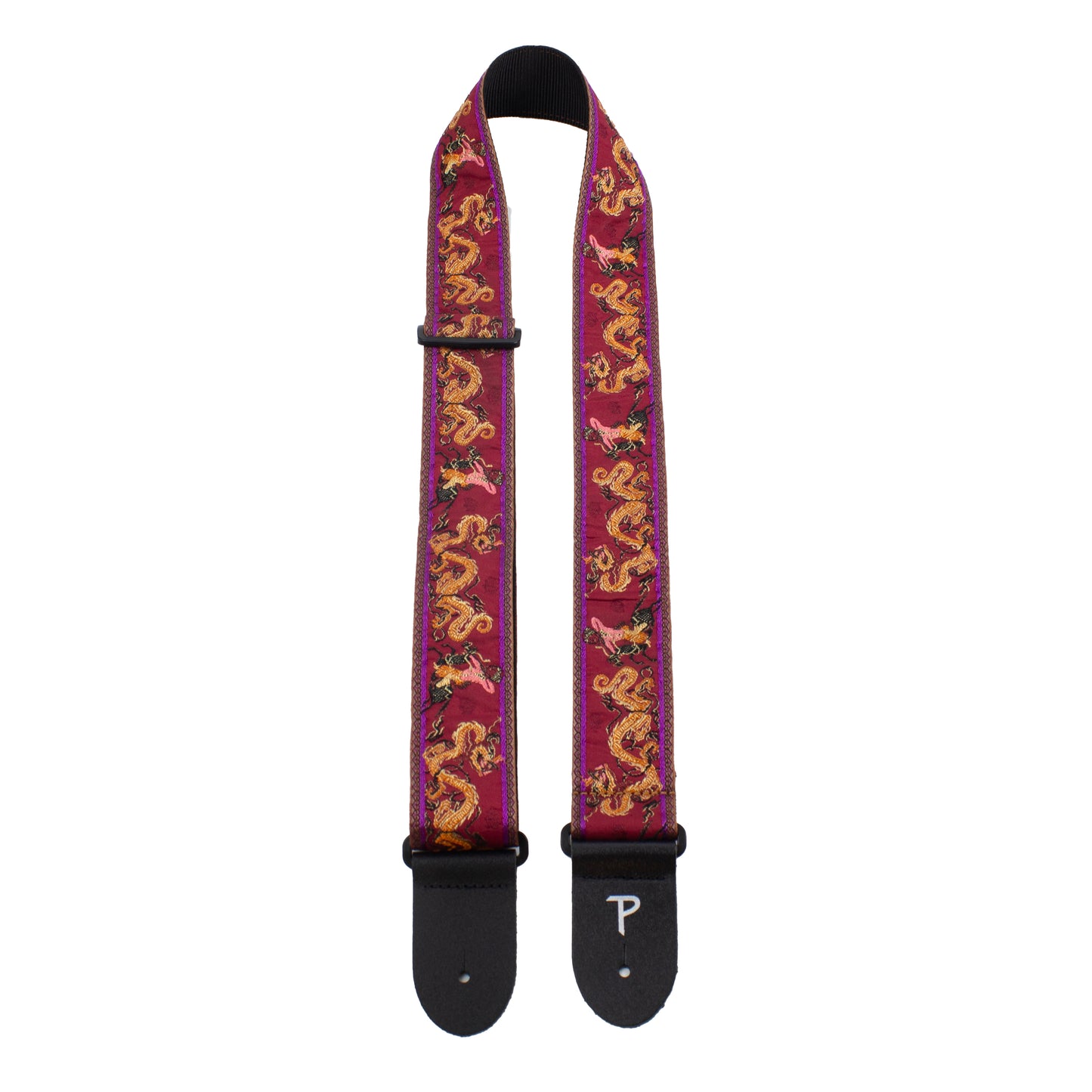 RED DRAGON WARRIOR JACQUARD GUITAR STRAP