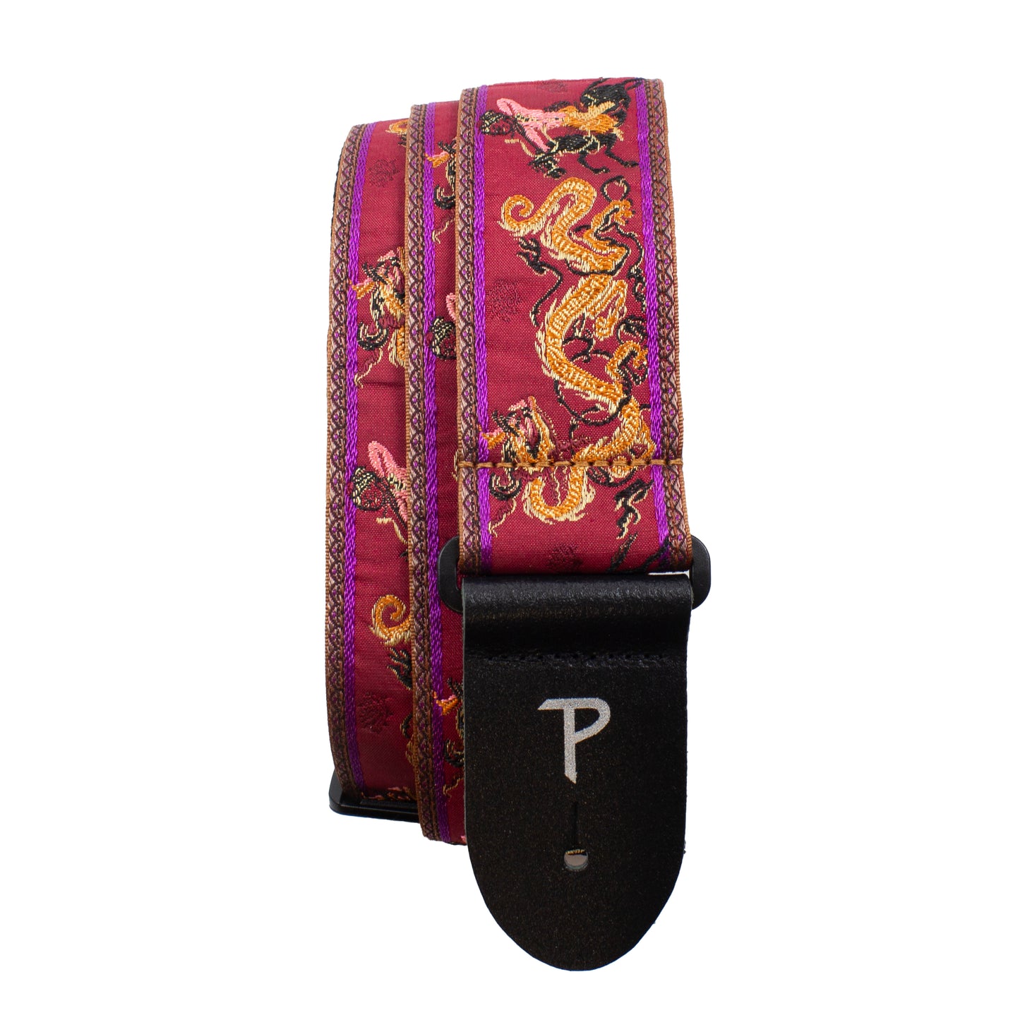 RED DRAGON WARRIOR JACQUARD GUITAR STRAP