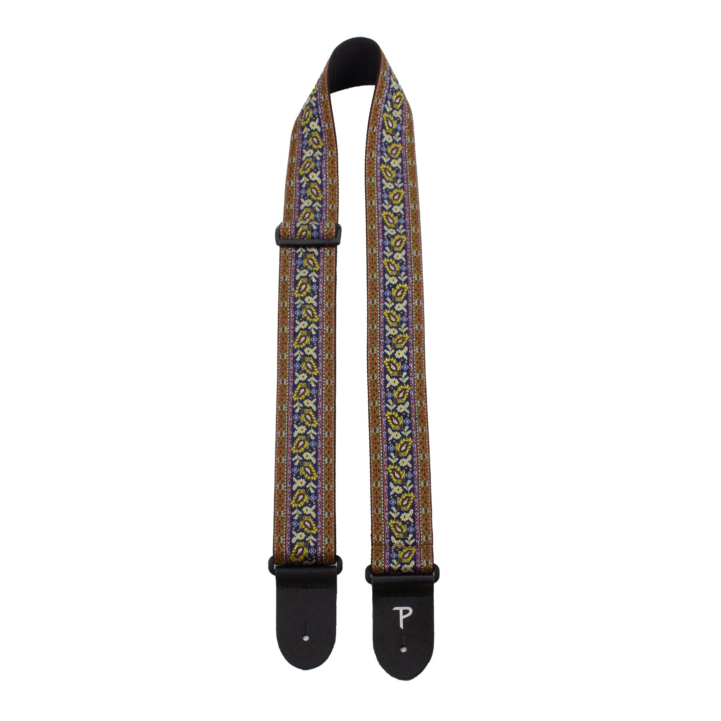 FLORAL PAISLEY JACQUARD GUITAR STRAP