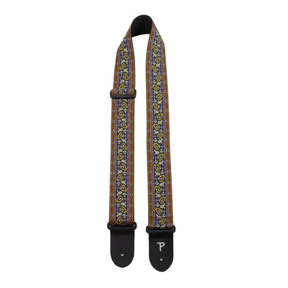 FLORAL PAISLEY JACQUARD GUITAR STRAP