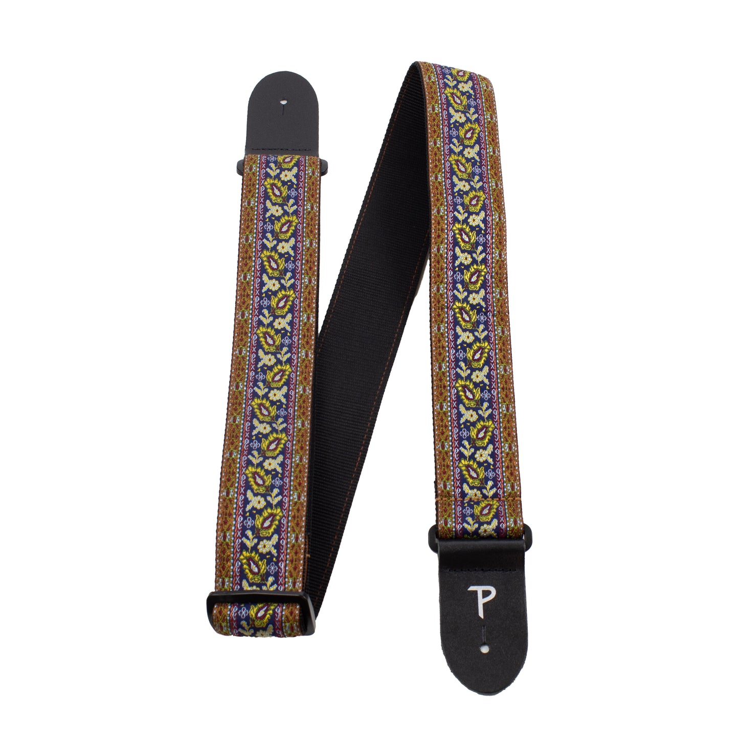 FLORAL PAISLEY JACQUARD GUITAR STRAP
