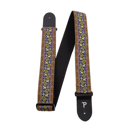 FLORAL PAISLEY JACQUARD GUITAR STRAP