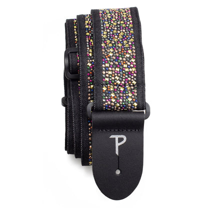 2 SPOT LIGHT MULTI COLOUR JACQUARD GUITAR STRAP