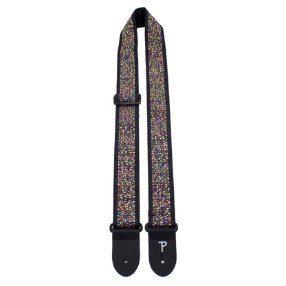 2 SPOT LIGHT MULTI COLOUR JACQUARD GUITAR STRAP