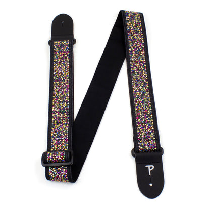 2 SPOT LIGHT MULTI COLOUR JACQUARD GUITAR STRAP