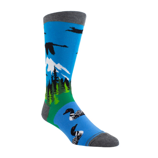 PERRI’S SOCKS™  THE GREAT OUTDOORS WEEKEND SOCKS DUCKS & GEESE, 1 Pair