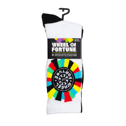 WHEEL OF FORTUNE ASSORTED CREW, 3 PAIR