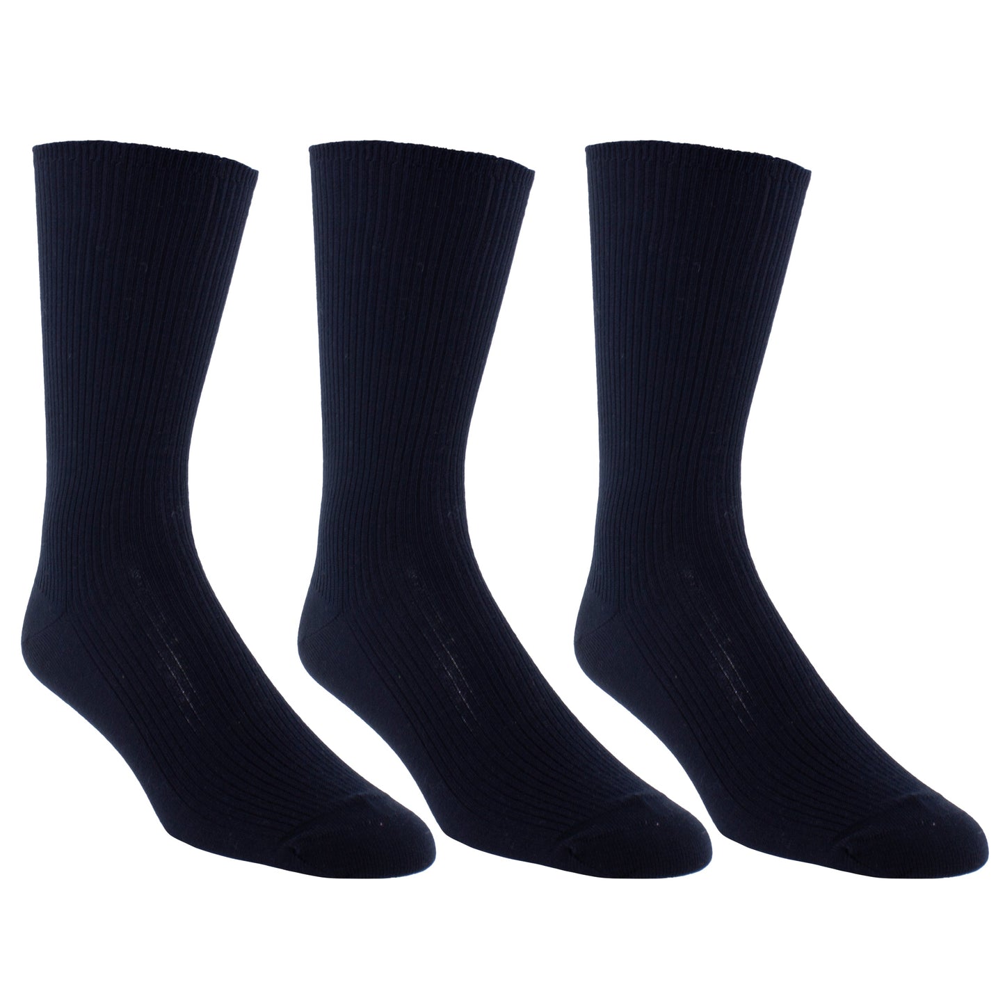 PERRI’S SOCKS™ WELLNESS NON-ELASTIC COTTON CREW, 3 PAIR