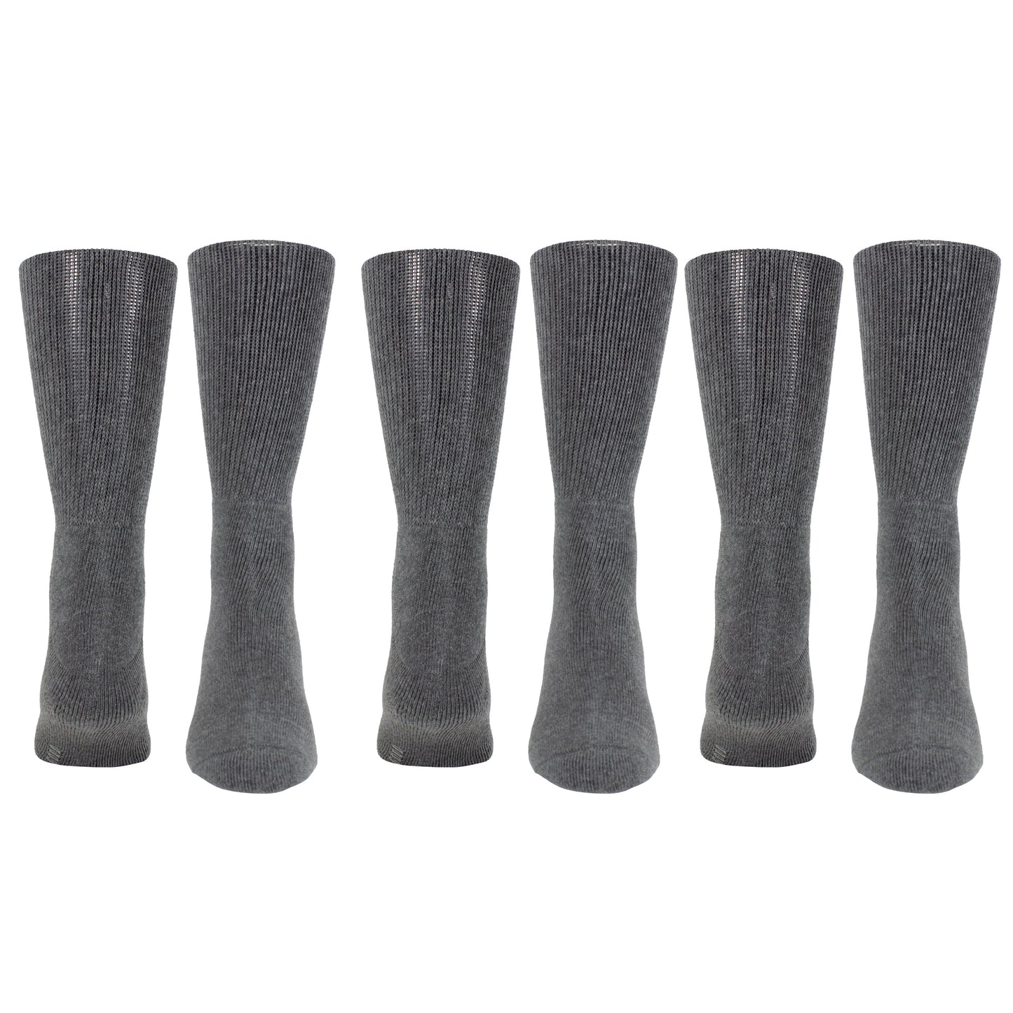 PERRI’S SOCKS™ WELLNESS MEN’S NON-BINDING COTTON CREW, 3 PAIR