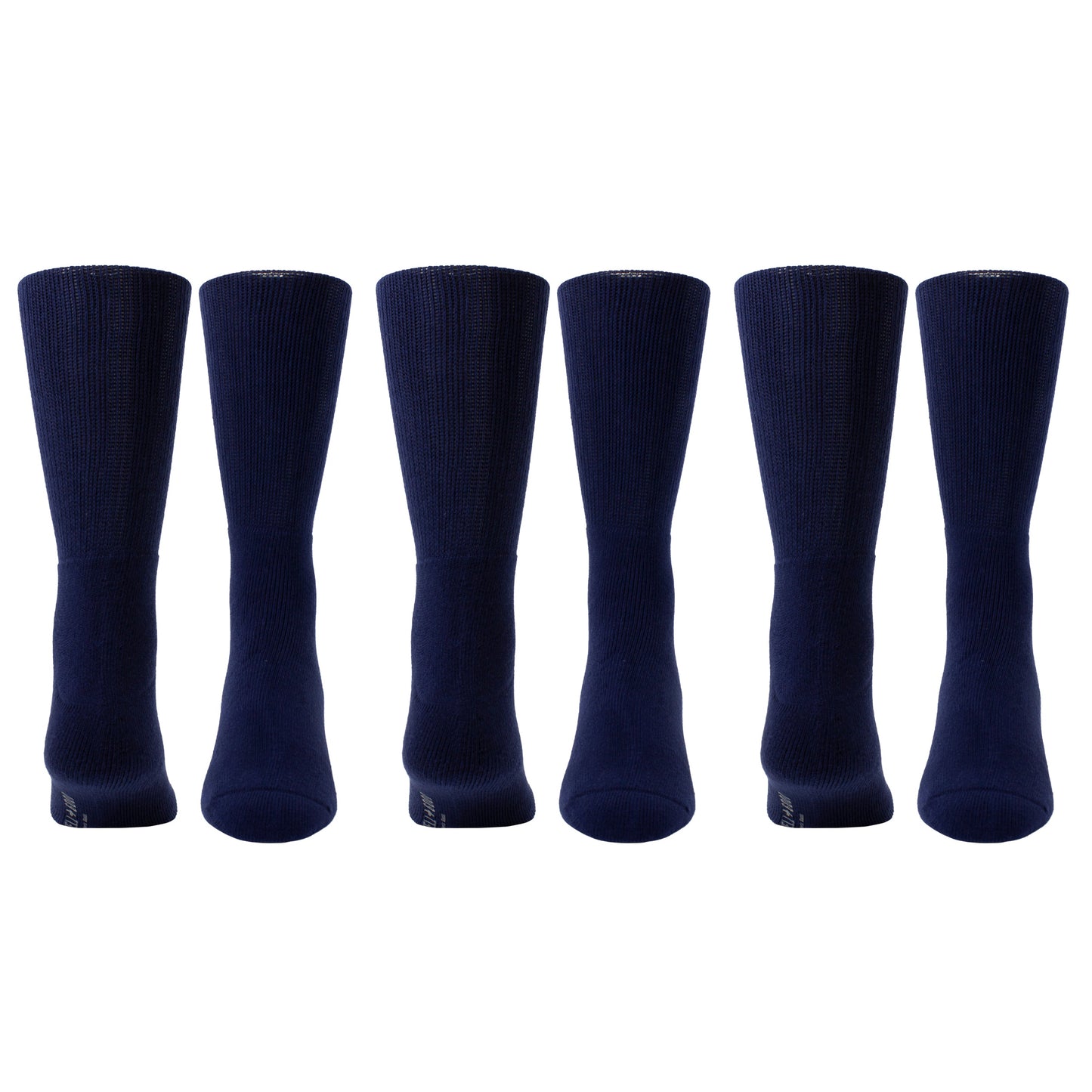 PERRI’S SOCKS™ WELLNESS MEN’S NON-BINDING COTTON CREW, 3 PAIR