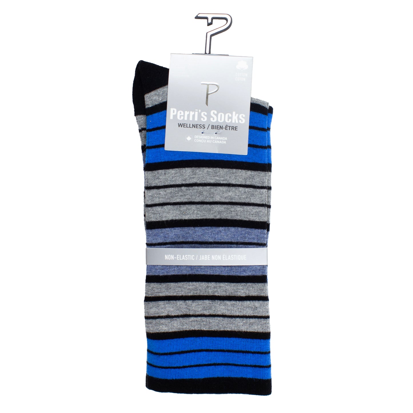 PERRI'S WELLNES MENS COTTON CREW, 1PR