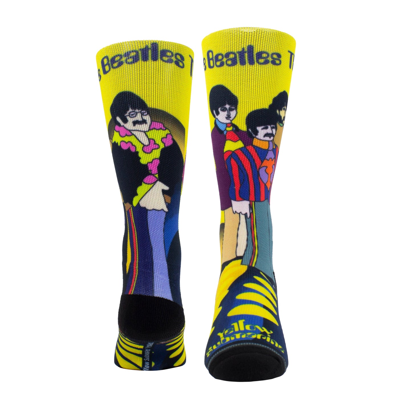 THE BEATLES YELLOW SUBMARINE SEA OF HOLES SOCKS, 1 PAIR