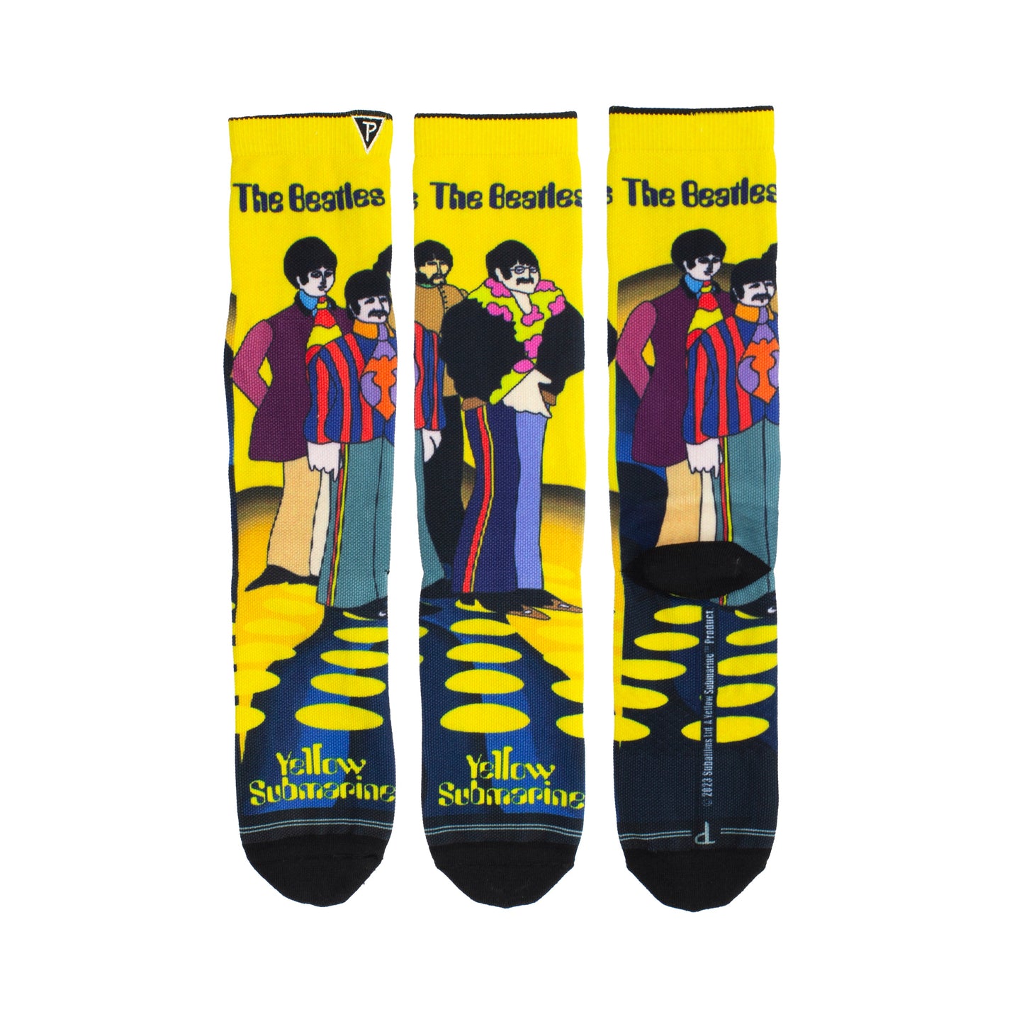 THE BEATLES YELLOW SUBMARINE SEA OF HOLES SOCKS, 1 PAIR