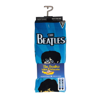 THE BEATLES YELLOW SUBMARINE PSYCHEDELLIC FACES SOCKS, 1 PAIR