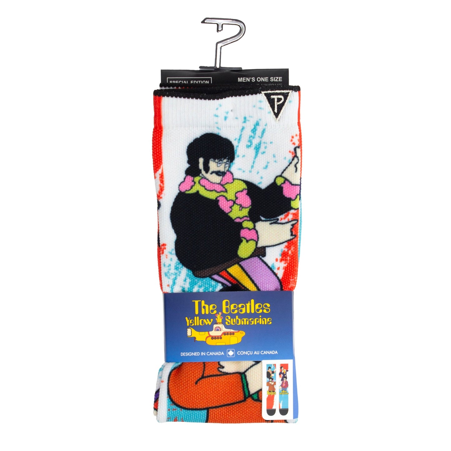 THE BEATLES YELLOW SUBMARINE ACTION SOCKS, 1 PAIR