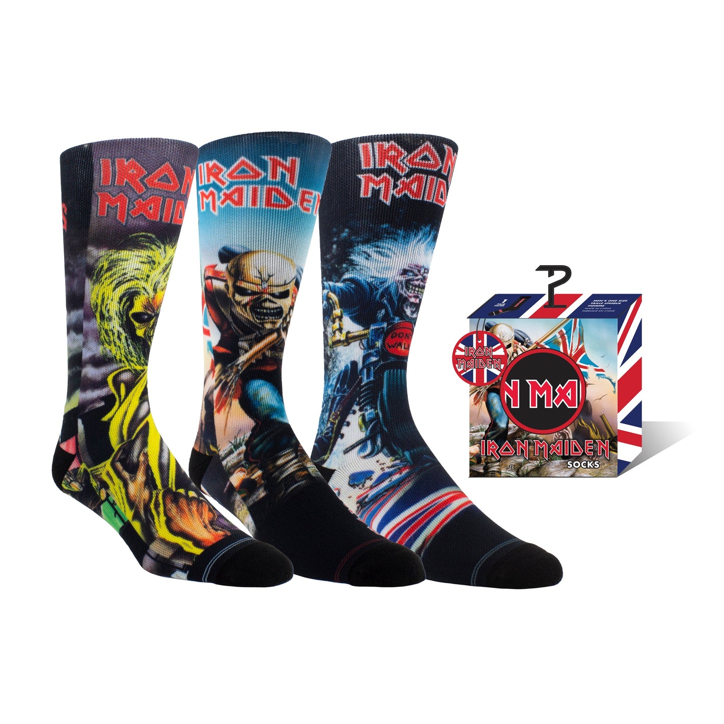 IRON MAIDEN SUPER FAN SOCK BUNDLE, 4PAIRS