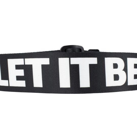 2” The Beatles Official Licensing Let It Be Heat Transfer Design on Polyester Webbing Guitar Strap. Adjustable length 39” to 58”