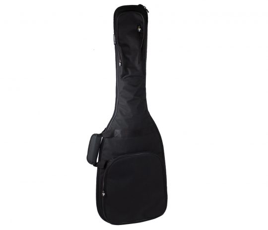 Bass Guitar Gig Bag with Side Carrying Handle, back side shoulder straps and two front pockets