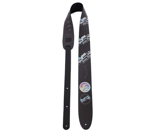 2.5” Official Licensing Pink Floyd Wish You Were Here Direct To Leather Printed Guitar Strap